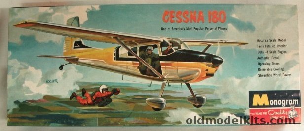 Monogram 1/41 Cessna 180, PA123-100 plastic model kit